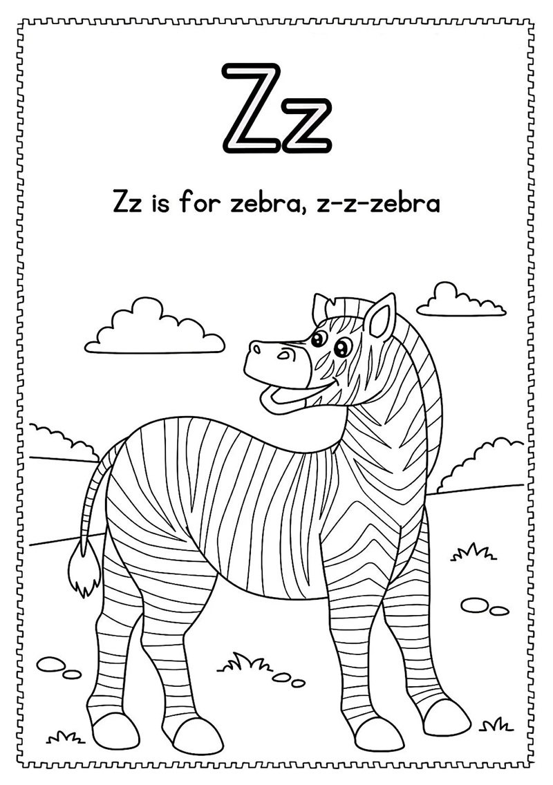 tô màu chữ cái 33