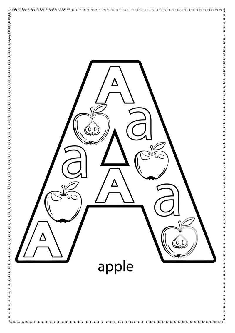 tô màu chữ cái 34