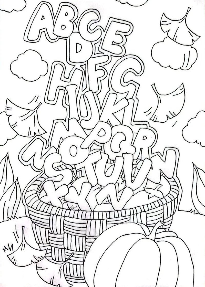 tô màu chữ cái 4