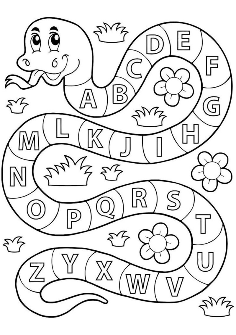 tô màu chữ cái 5