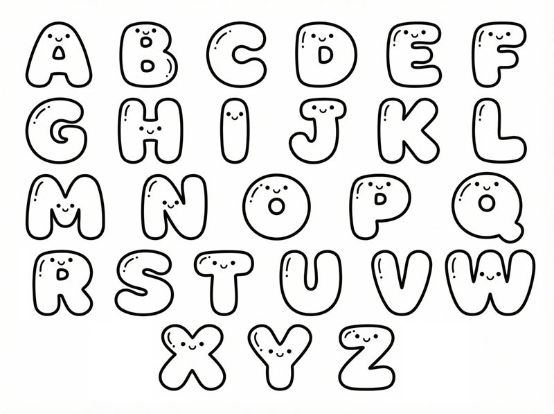 tô màu chữ cái 6