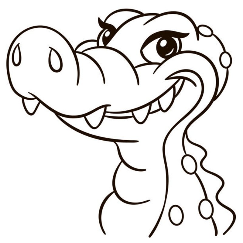 tô màu con cá sấu 12