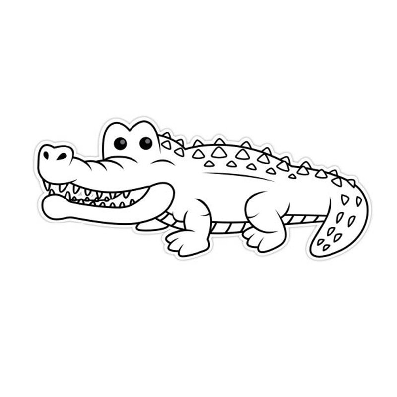 tô màu con cá sấu 13