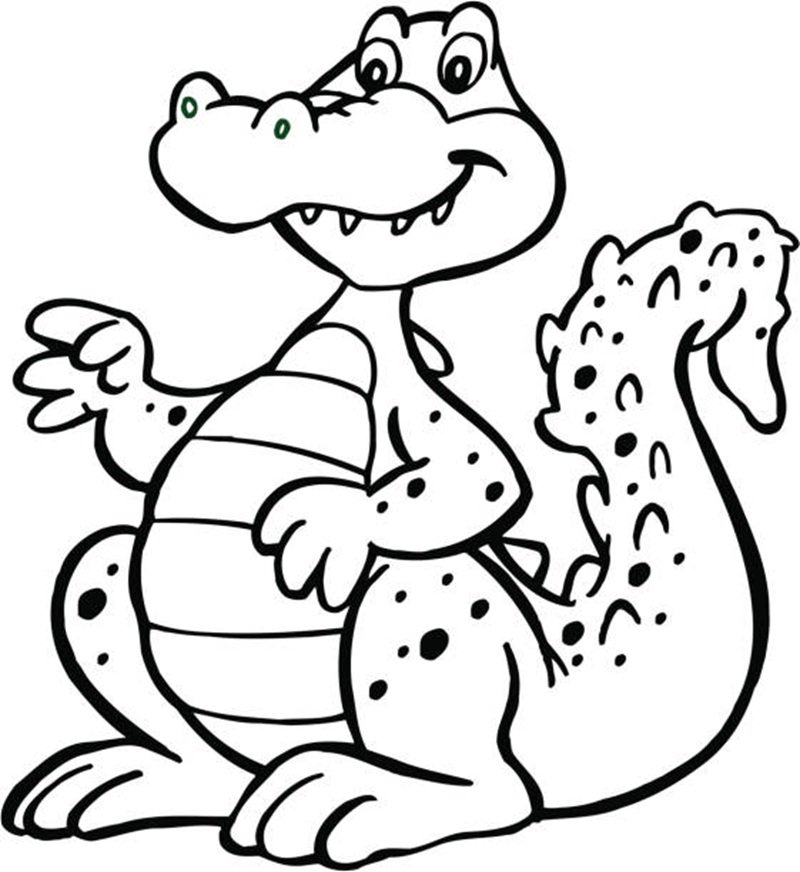 An a vector illustration of crocodile.