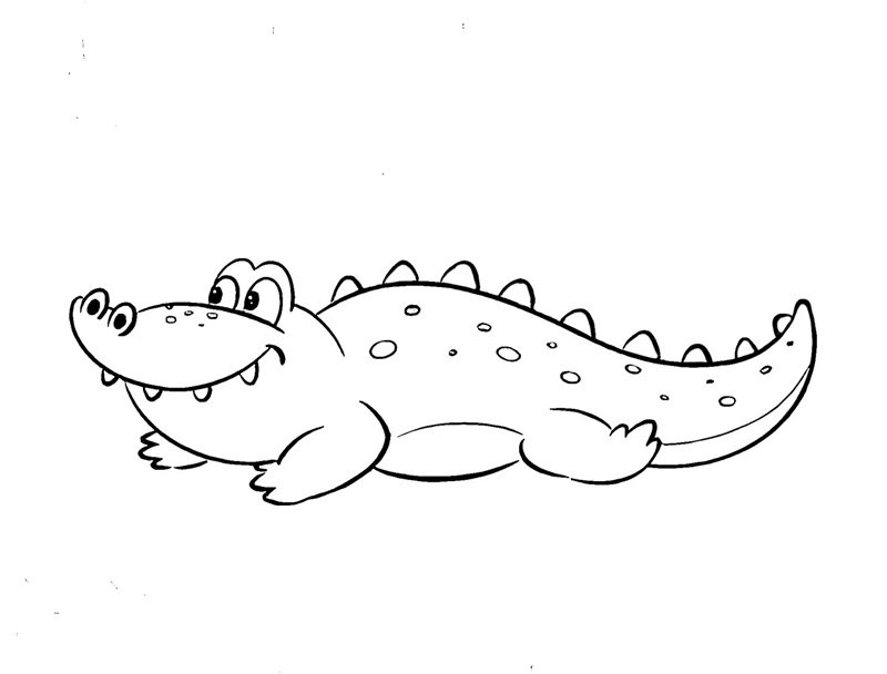 tô màu con cá sấu 22