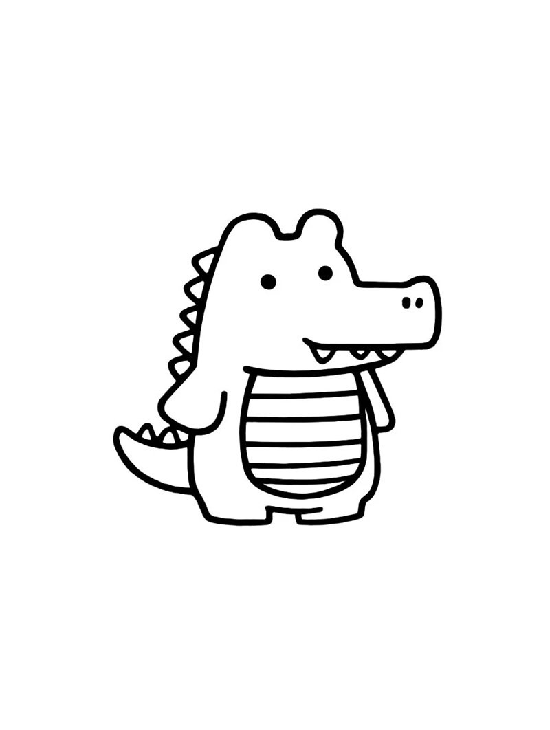 tô màu con cá sấu 23