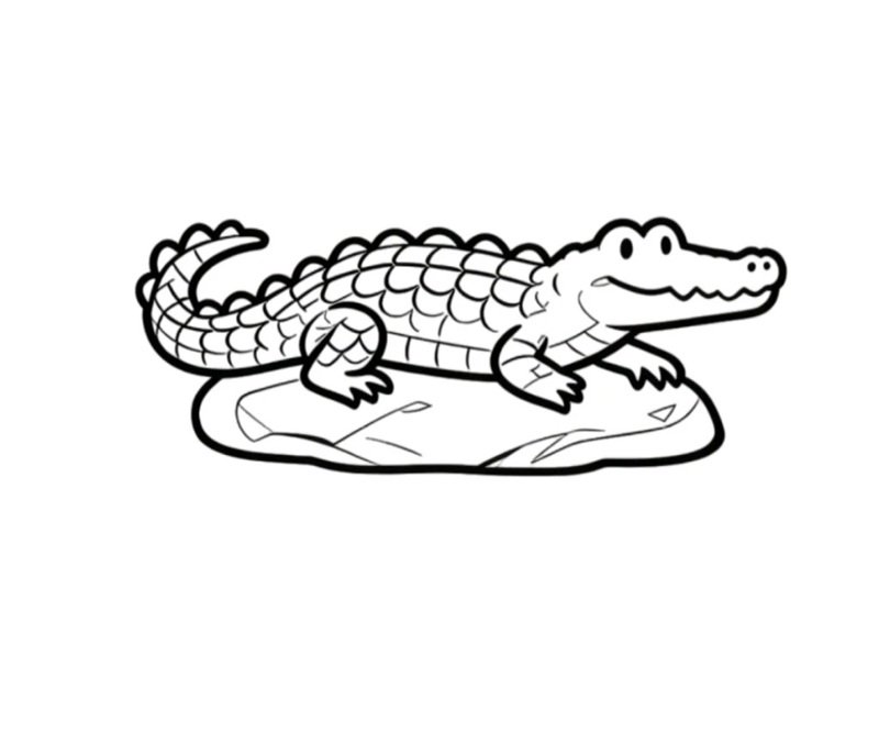 tô màu con cá sấu 30