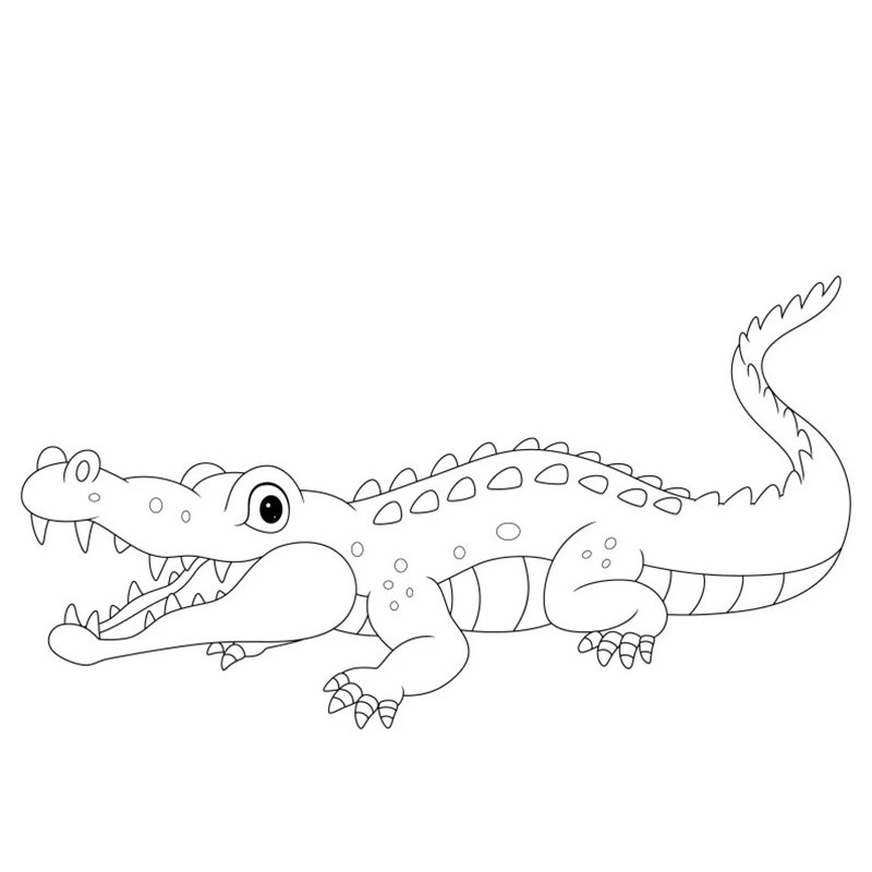 tô màu con cá sấu 32