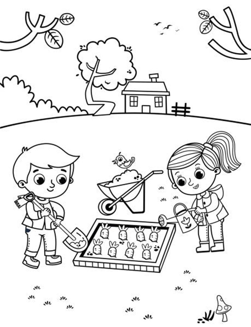 tranh tô màu bảo vệ môi trường 10