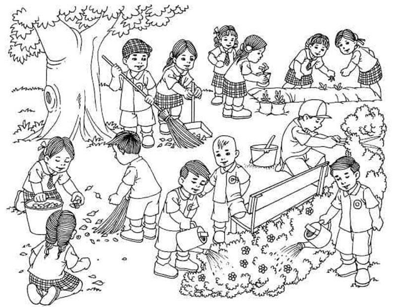 tranh tô màu bảo vệ môi trường 2