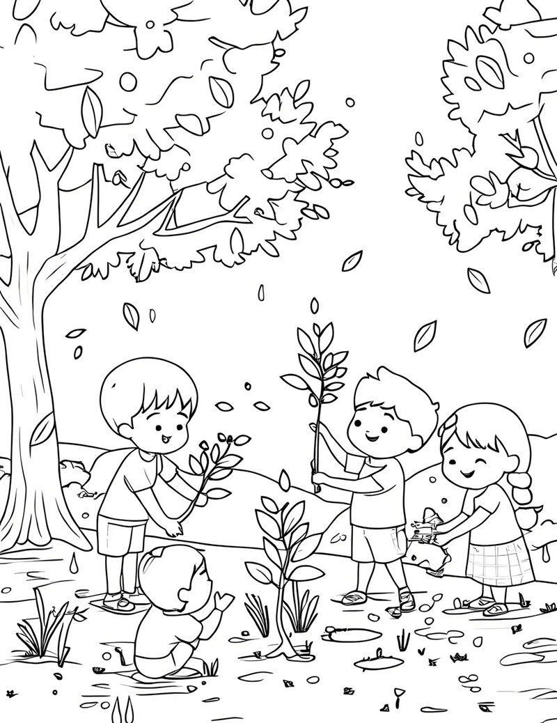 tranh tô màu bảo vệ môi trường 40