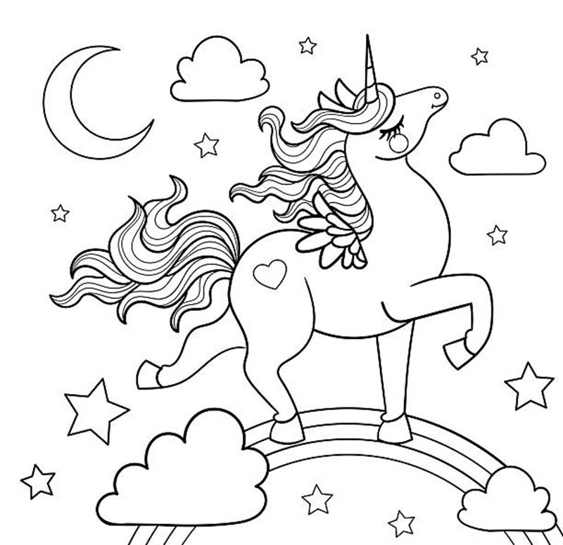 tranh tô màu cầu vồng 13