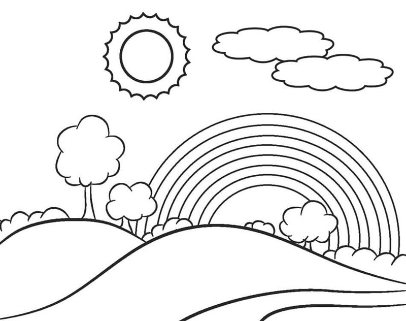 tranh tô màu cầu vồng 18