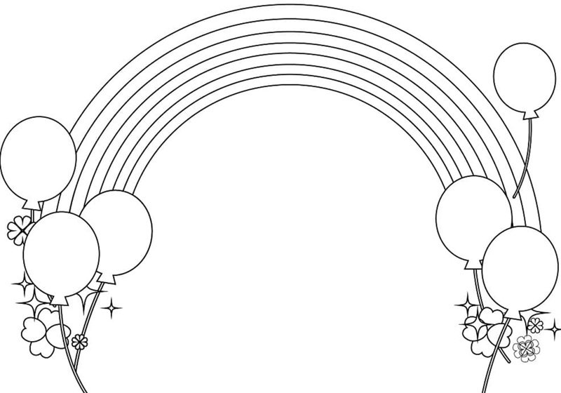 tranh tô màu cầu vồng 19