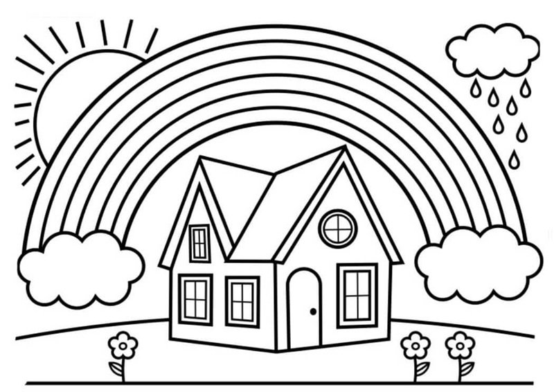 tranh tô màu cầu vồng 20