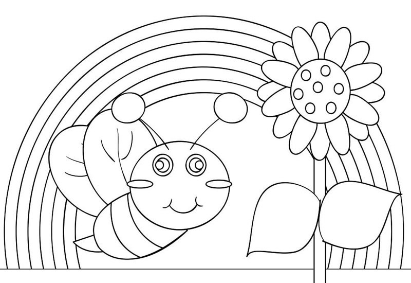 tranh tô màu cầu vồng 21