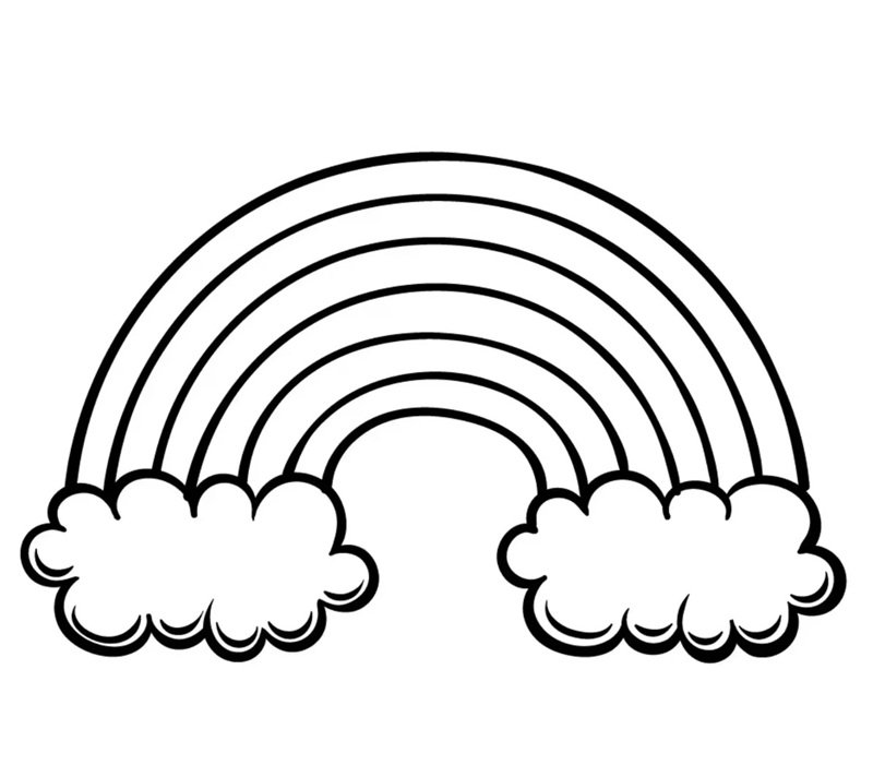 tranh tô màu cầu vồng 32