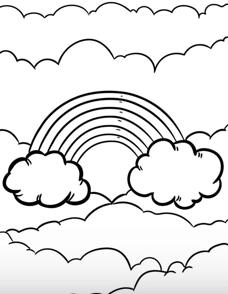 tranh tô màu cầu vồng 37