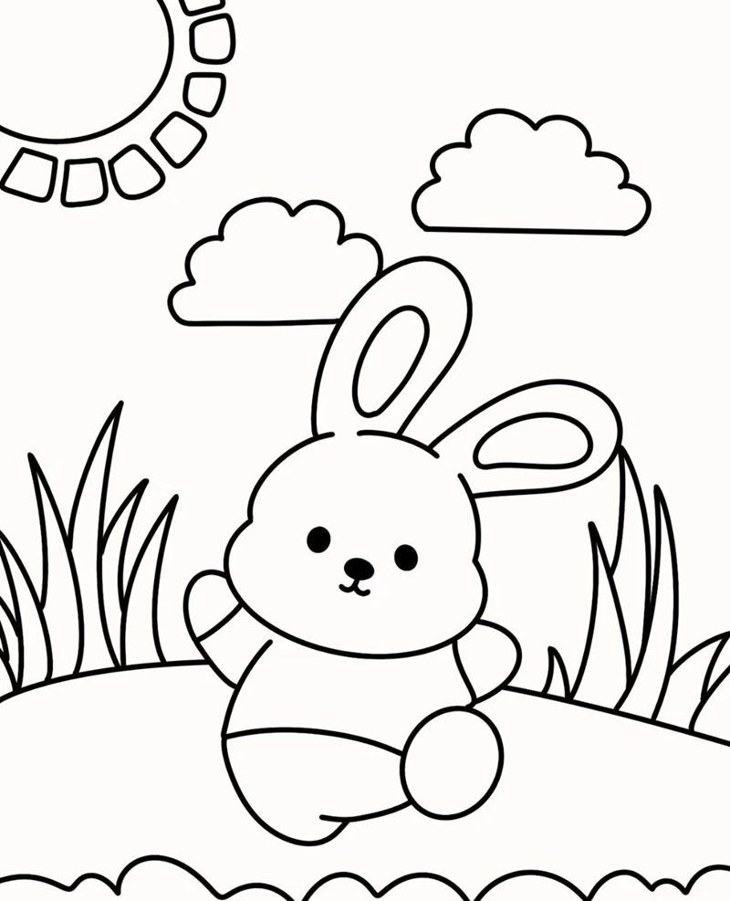 tranh tô màu chill đơn giản 1