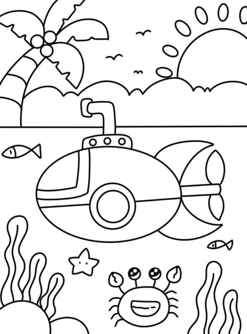 tranh tô màu chill đơn giản 11