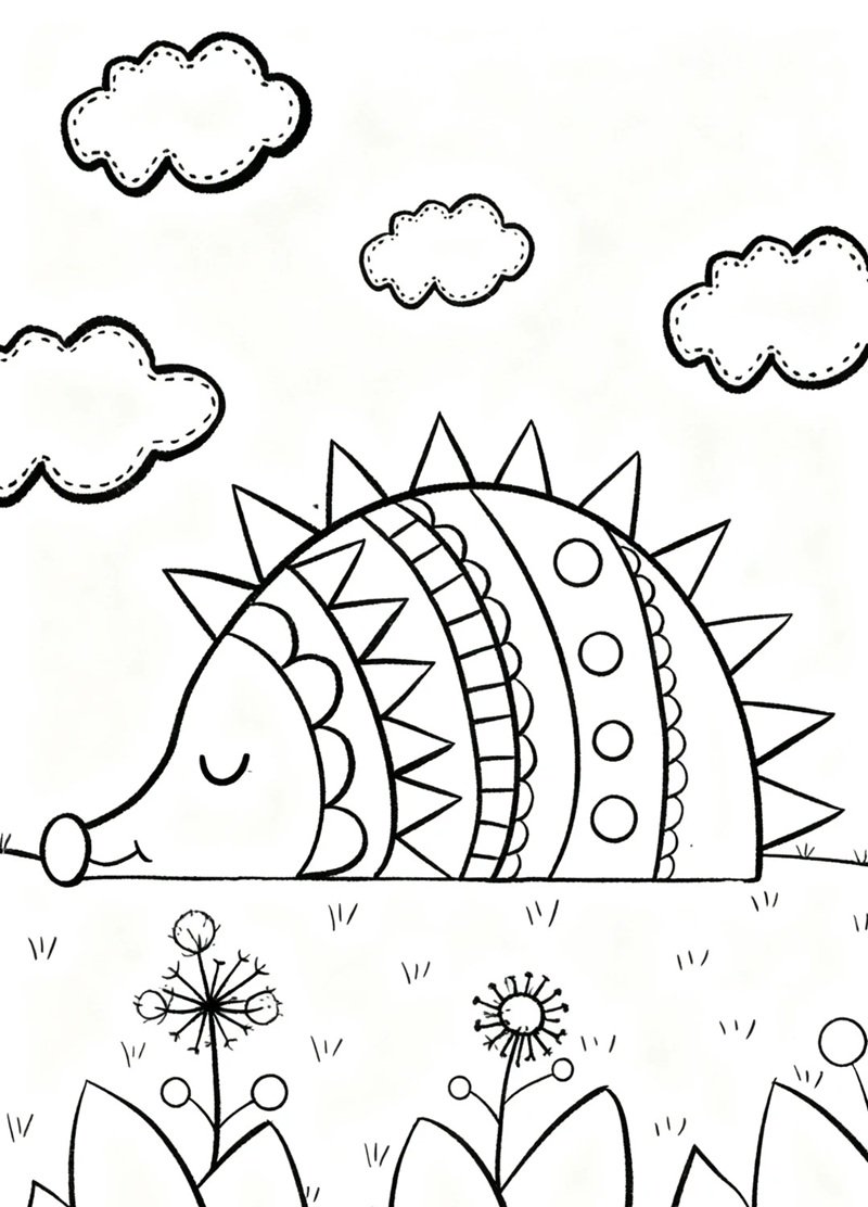 tranh tô màu chill đơn giản 18