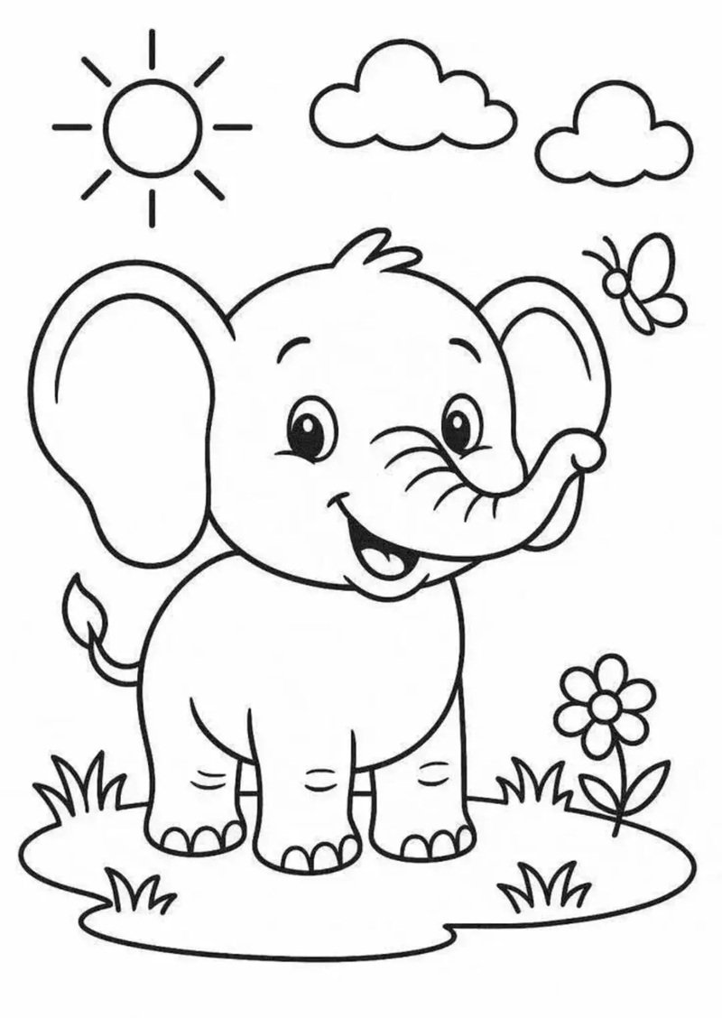 tranh tô màu chill đơn giản 19