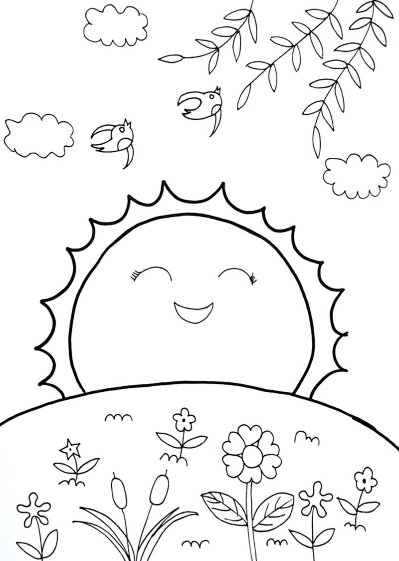 tranh tô màu chill đơn giản 23