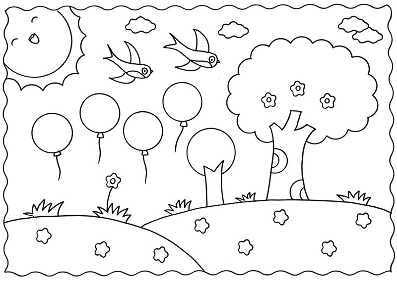 tranh tô màu chill đơn giản 24