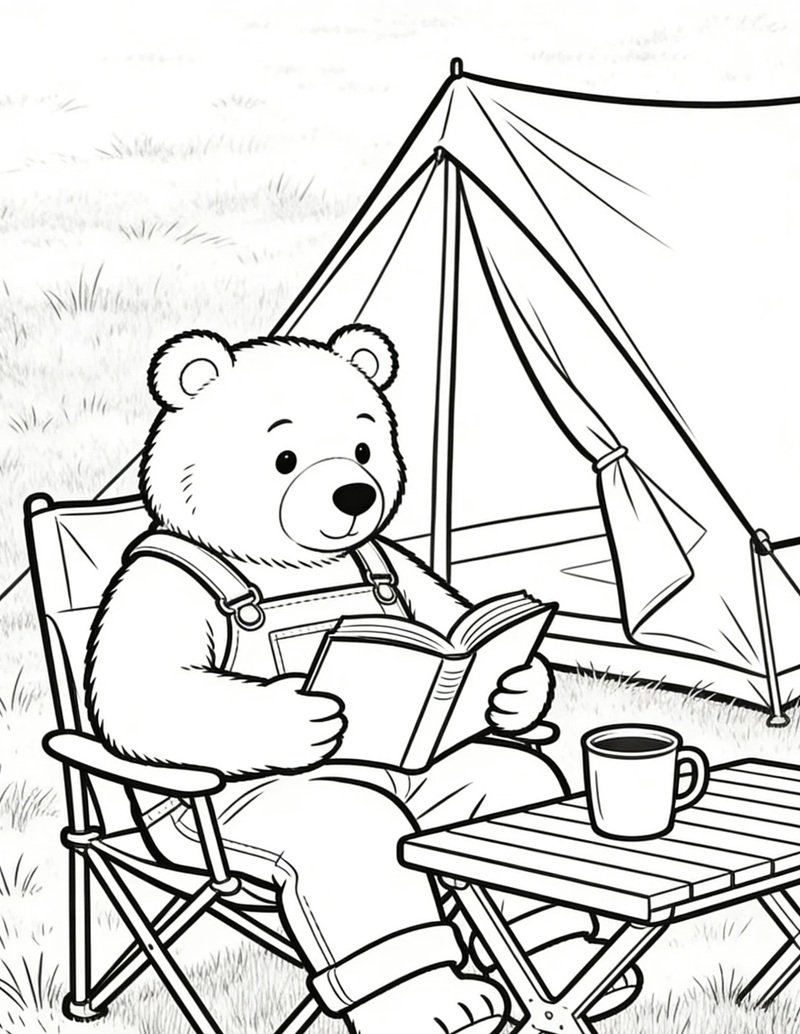 tranh tô màu chill đơn giản 27