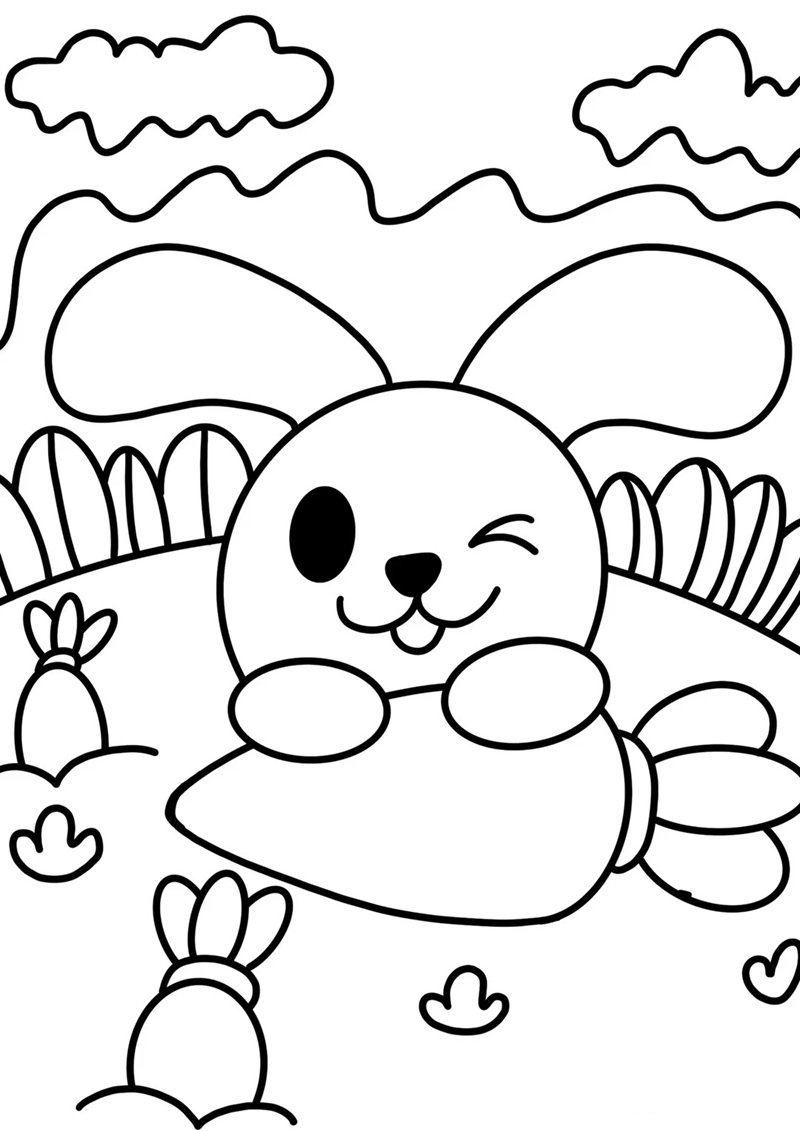 tranh tô màu chill đơn giản 39