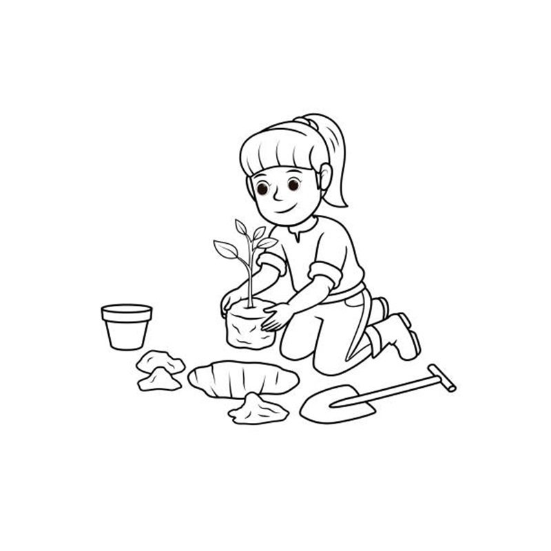 tranh tô màu cô giáo 8