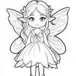 tranh tô màu cô tiên xanh 15