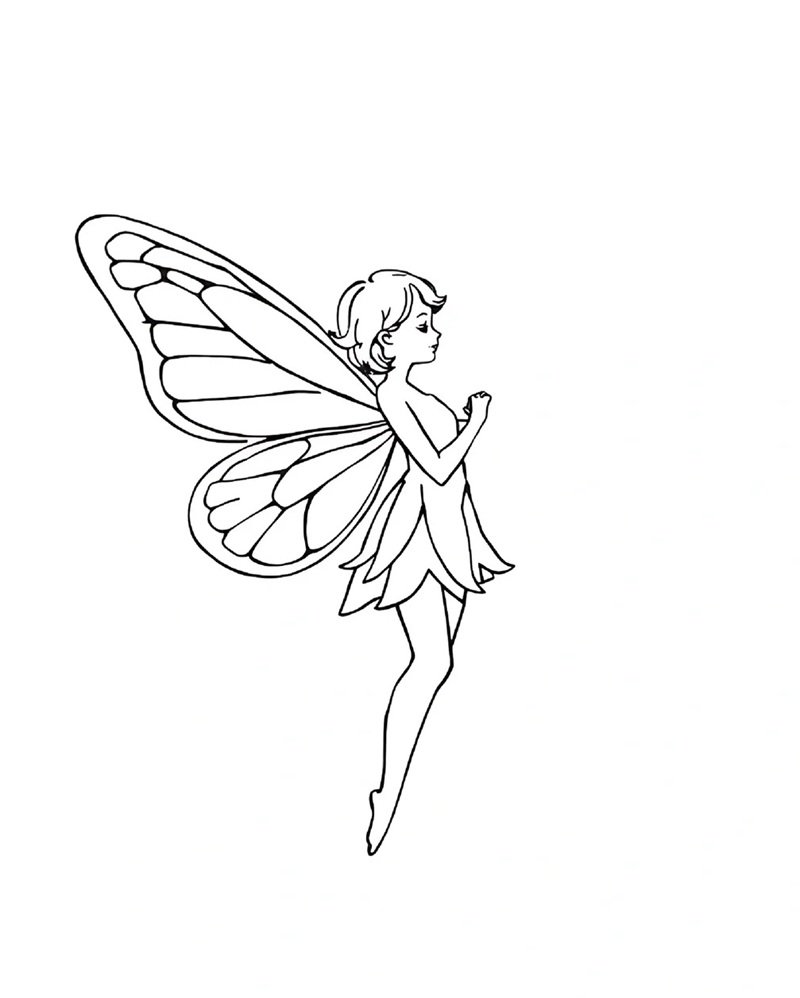 tranh tô màu cô tiên xanh 27