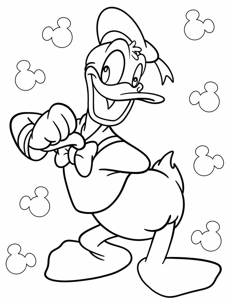 tranh tô màu con vịt 13