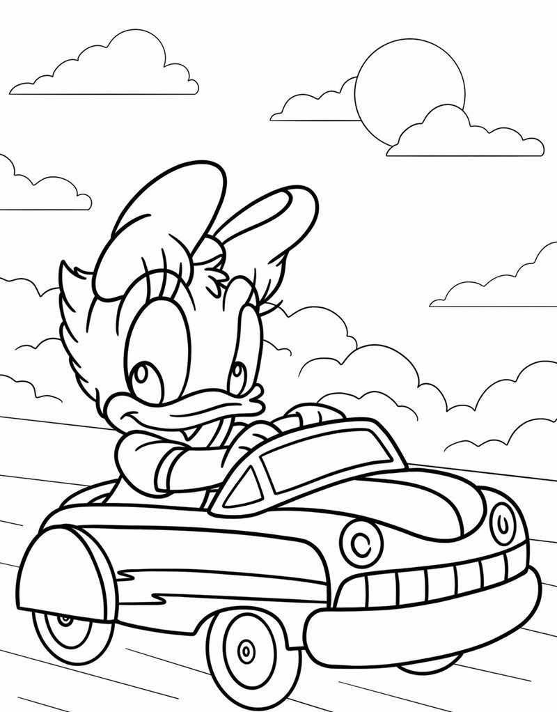 tranh tô màu con vịt 14