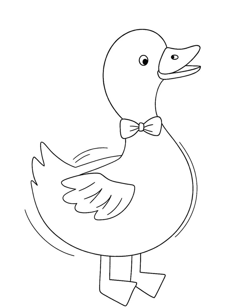 tranh tô màu con vịt 18