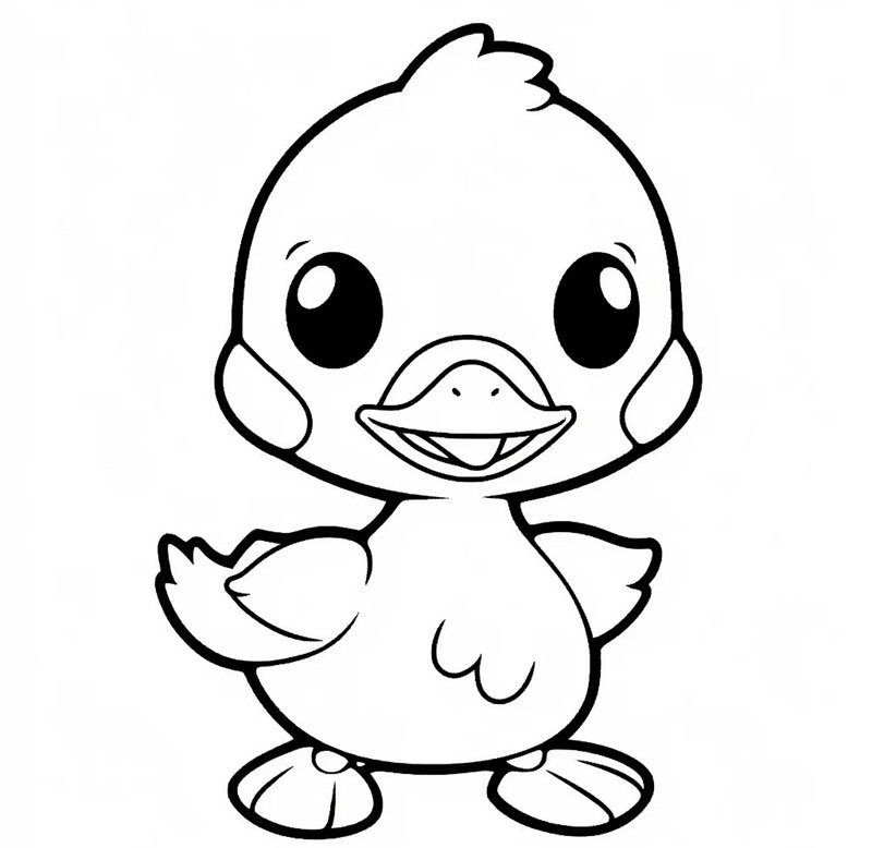 tranh tô màu con vịt 22