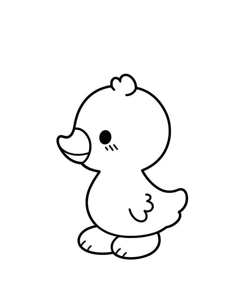 tranh tô màu con vịt 24