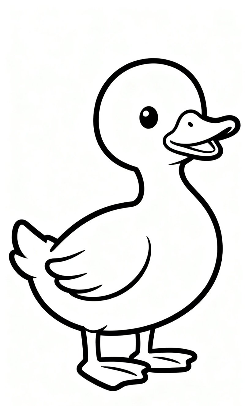 tranh tô màu con vịt 25