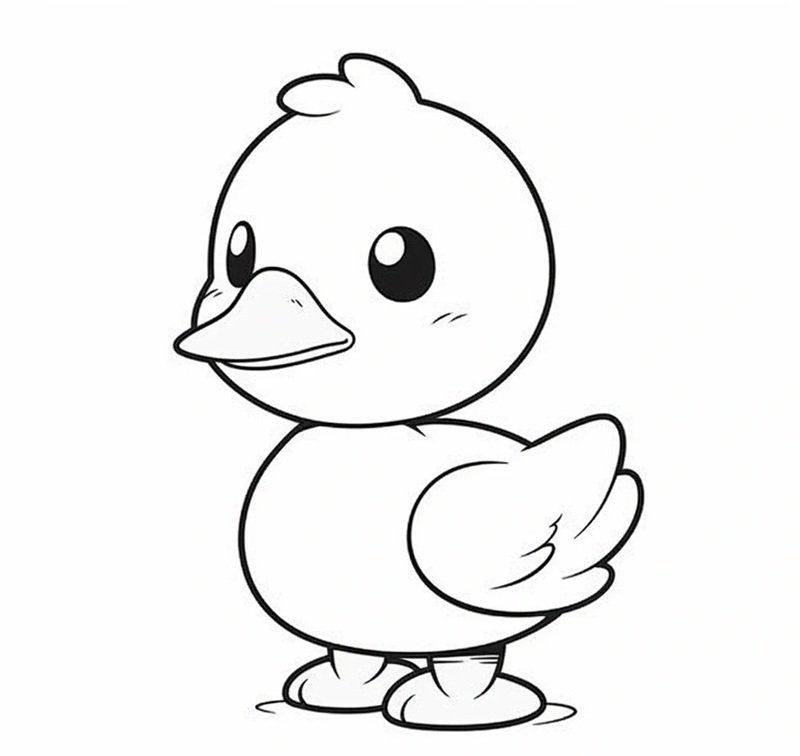 tranh tô màu con vịt 37