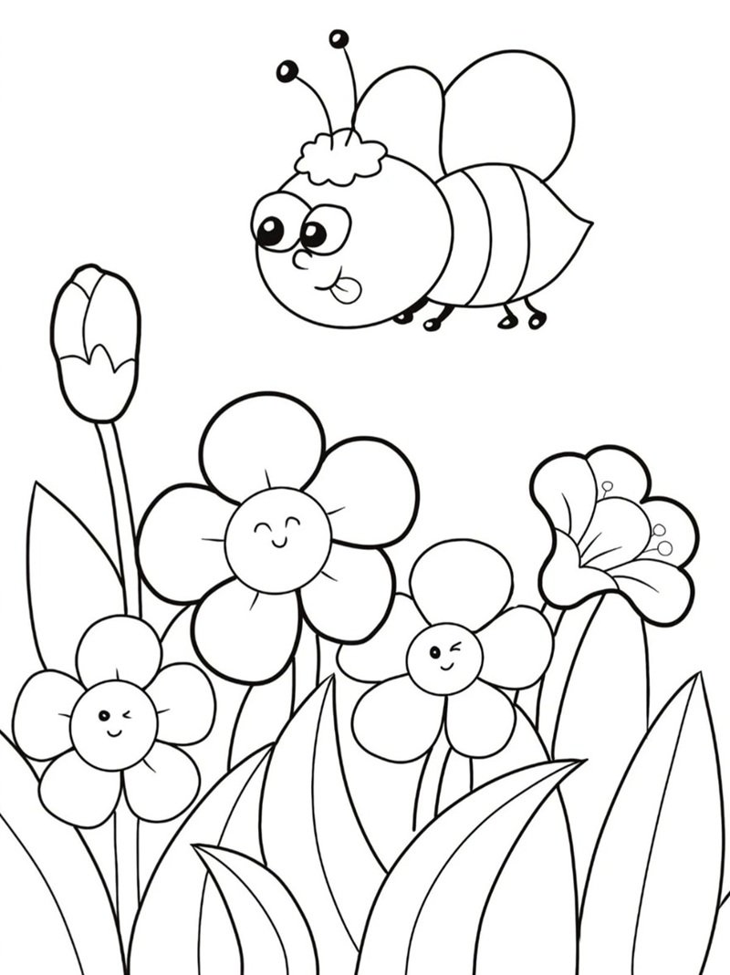 tranh tô màu cute chill 15