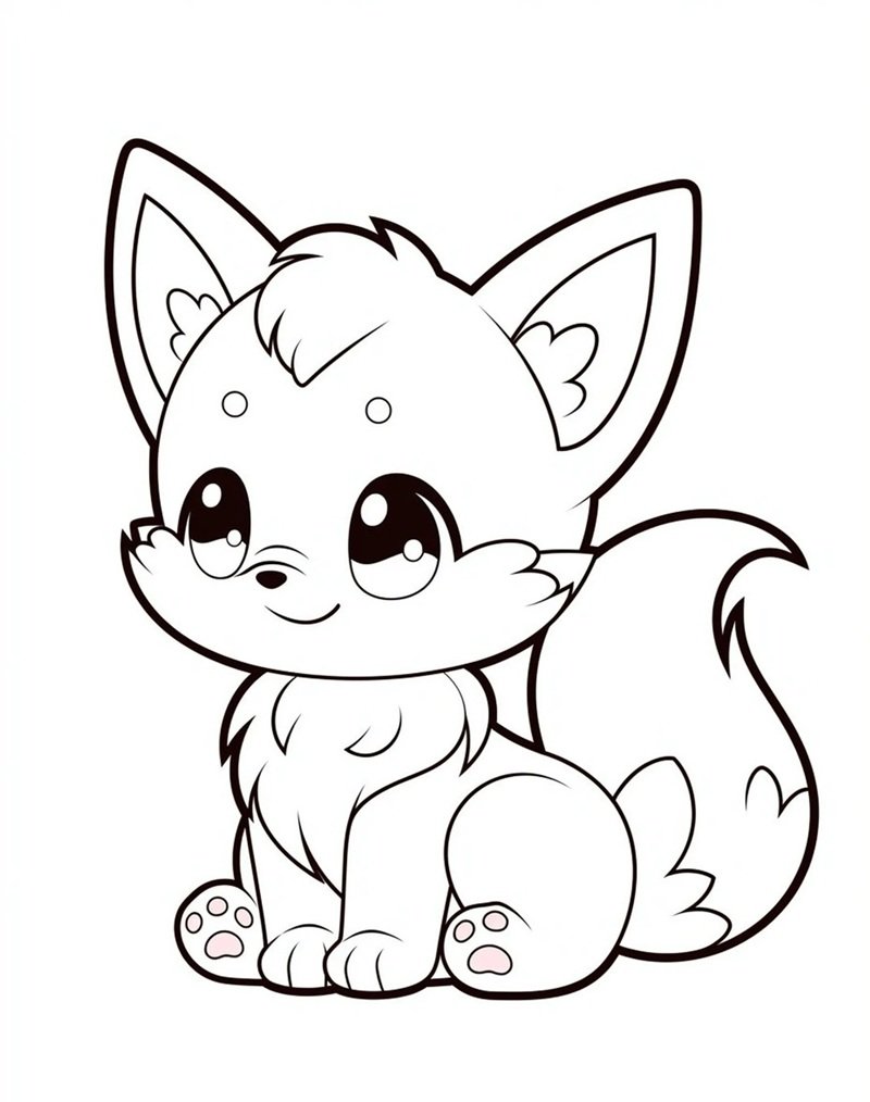 tranh tô màu cute chill 17