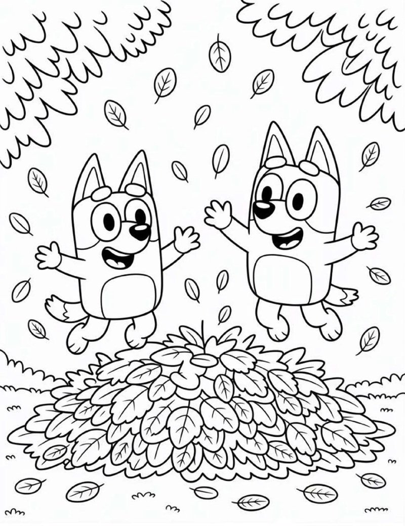 tranh tô màu cute chill 20