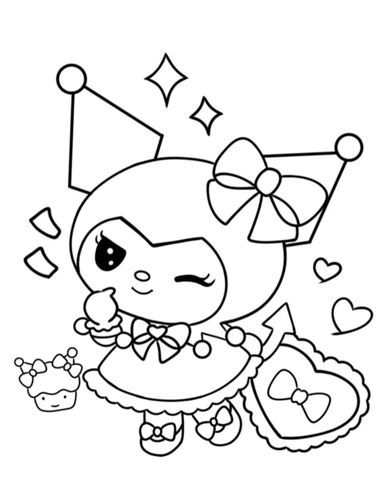 tranh tô màu cute chill 26