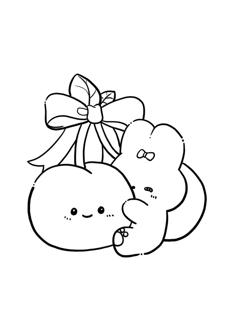 tranh tô màu cute chill 35