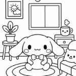 tranh tô màu cute chill 36