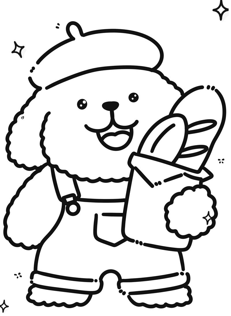 tranh tô màu cute chill 40