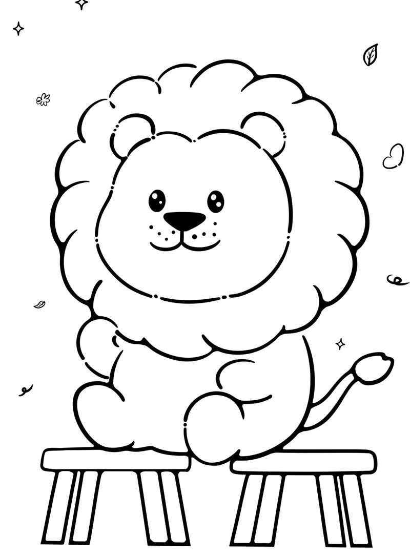 tranh tô màu cute chill 41