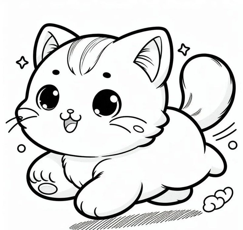 tranh tô màu cute chill 9