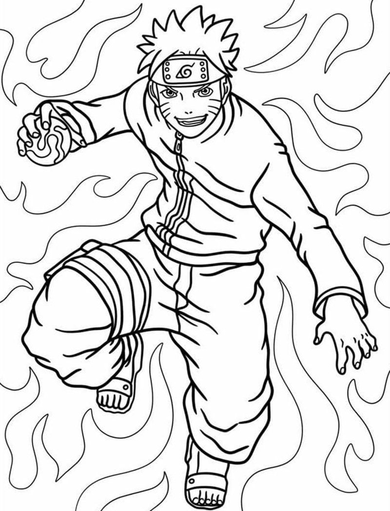 tranh tô màu naruto 11